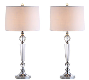 Emma 29.5" Crystal LED Table Lamp - JONATHAN Y